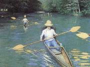 Gustave Caillebotte Bathers about to Dive into the Yerres oil on canvas